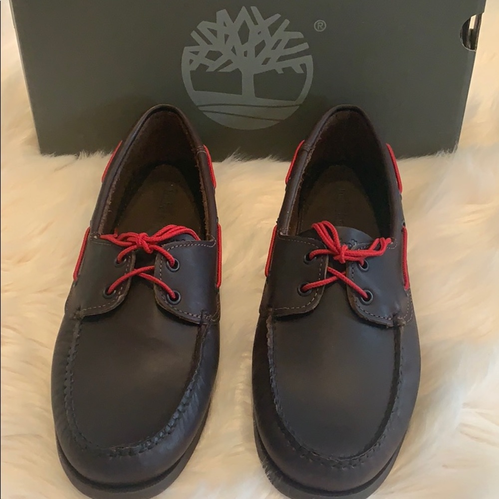 Timberland Men’s Boat Shoes Dark Brown Size 11